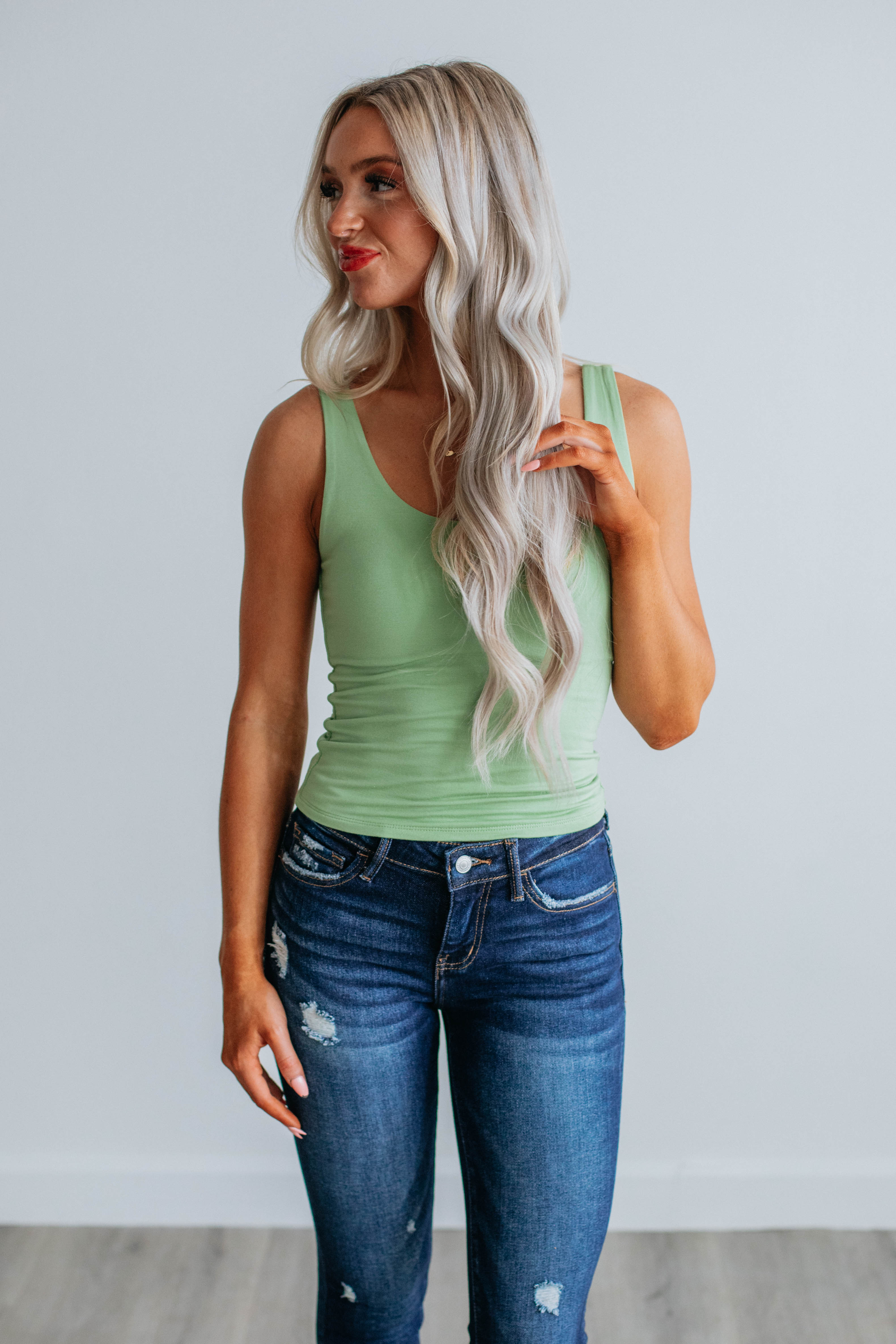 Delta Basic Tank Top for Women - Soft Cotton Comfort Fit Casual Tee - Perfect for Yoga, Running & Everyday Wear