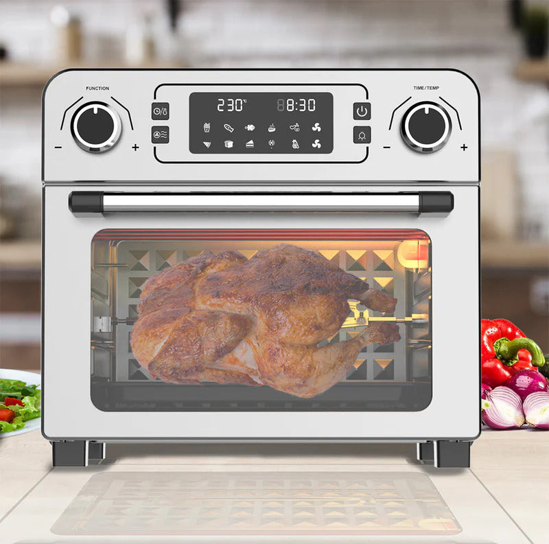 Milex 23L Digital Air Fryer Oven with Rotisserie - Large Capacity, 8-in-1 Functions for Healthy Cooking - Perfect for Roasting, Baking, Grilling & Family Meals