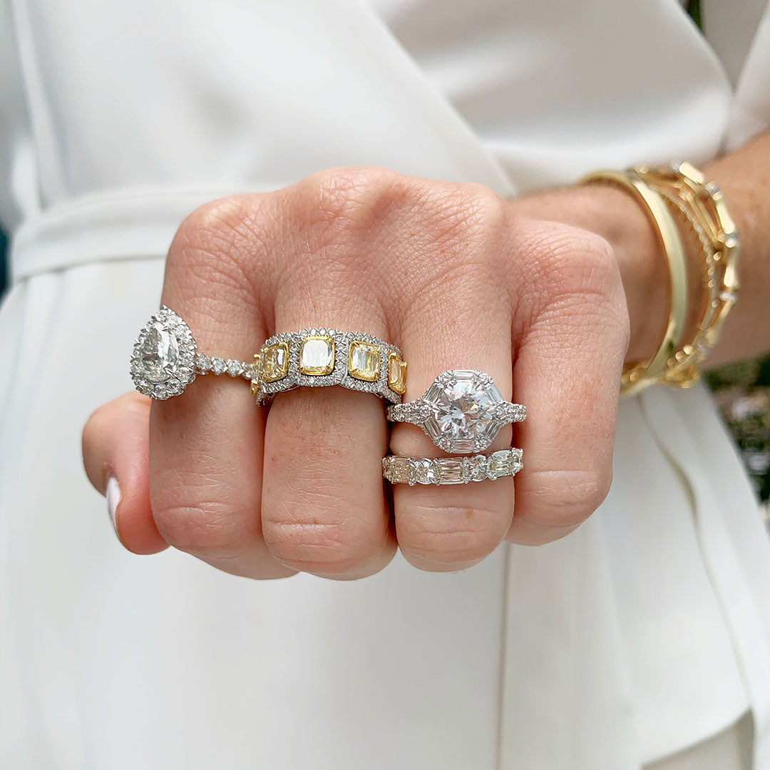 2.22 Carat L'Amour Crisscut Pear Diamond Halo Engagement Ring for Women - Perfect for Proposals, Anniversaries & Bridal Jewelry