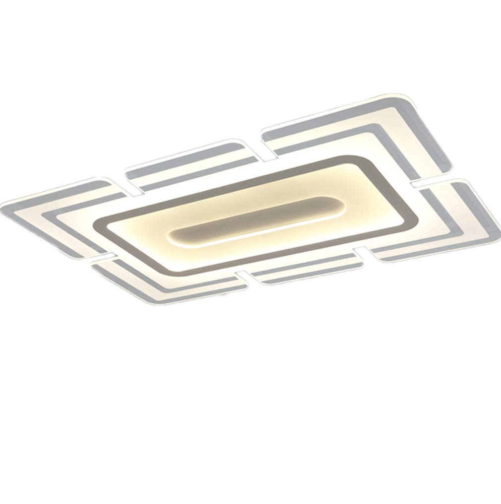 Modern LED Ceiling Light - Ultra Thin Acrylic Rectangular Design, 120x80cm, 3-Color Dimmable for Living Room, Bedroom, Dining Room | Energy Efficient Home Lighting Solution for Contemporary Spaces