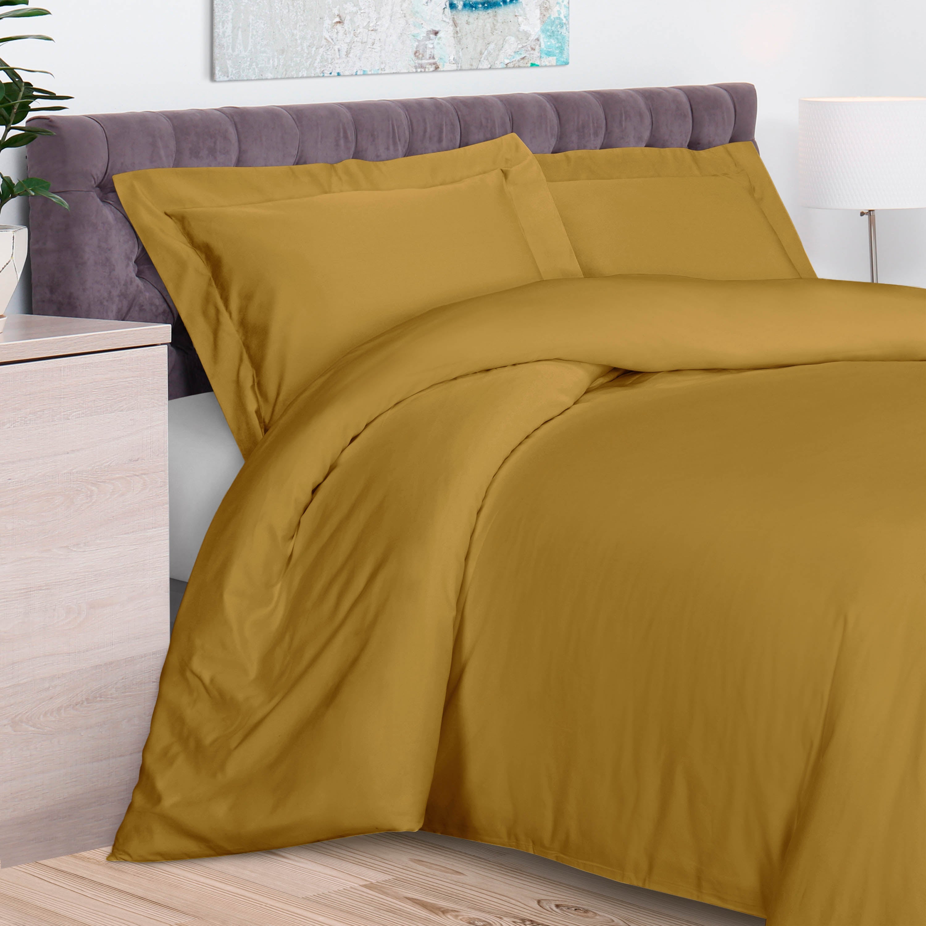 Premium 300 Thread Count Rayon Bamboo Duvet Cover Set - Soft, Breathable & Hypoallergenic Bedding for All Seasons - Perfect for Master Bedroom, Guest Room & Dormitory