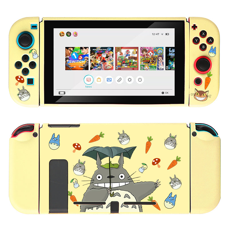 Official Totoro Themed Protective Case for Nintendo Switch - Cute Anime Design, Durable Hard Shell - Perfect for Gaming, Travel & Home Use