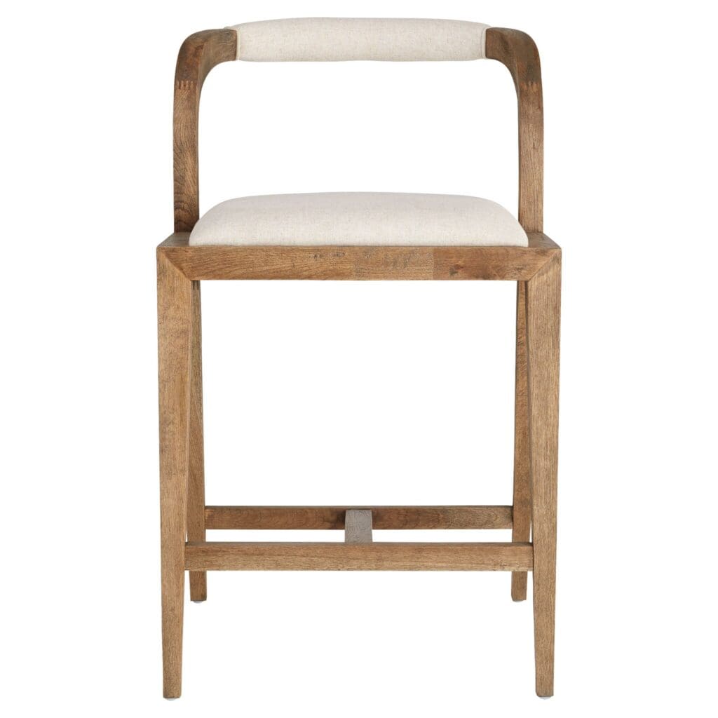 Cyan Design 11382 Malone Stool in Cream - Modern Bar Stool for Kitchen Island, Dining Room & Home Decor | Comfortable & Stylish Seating Solution