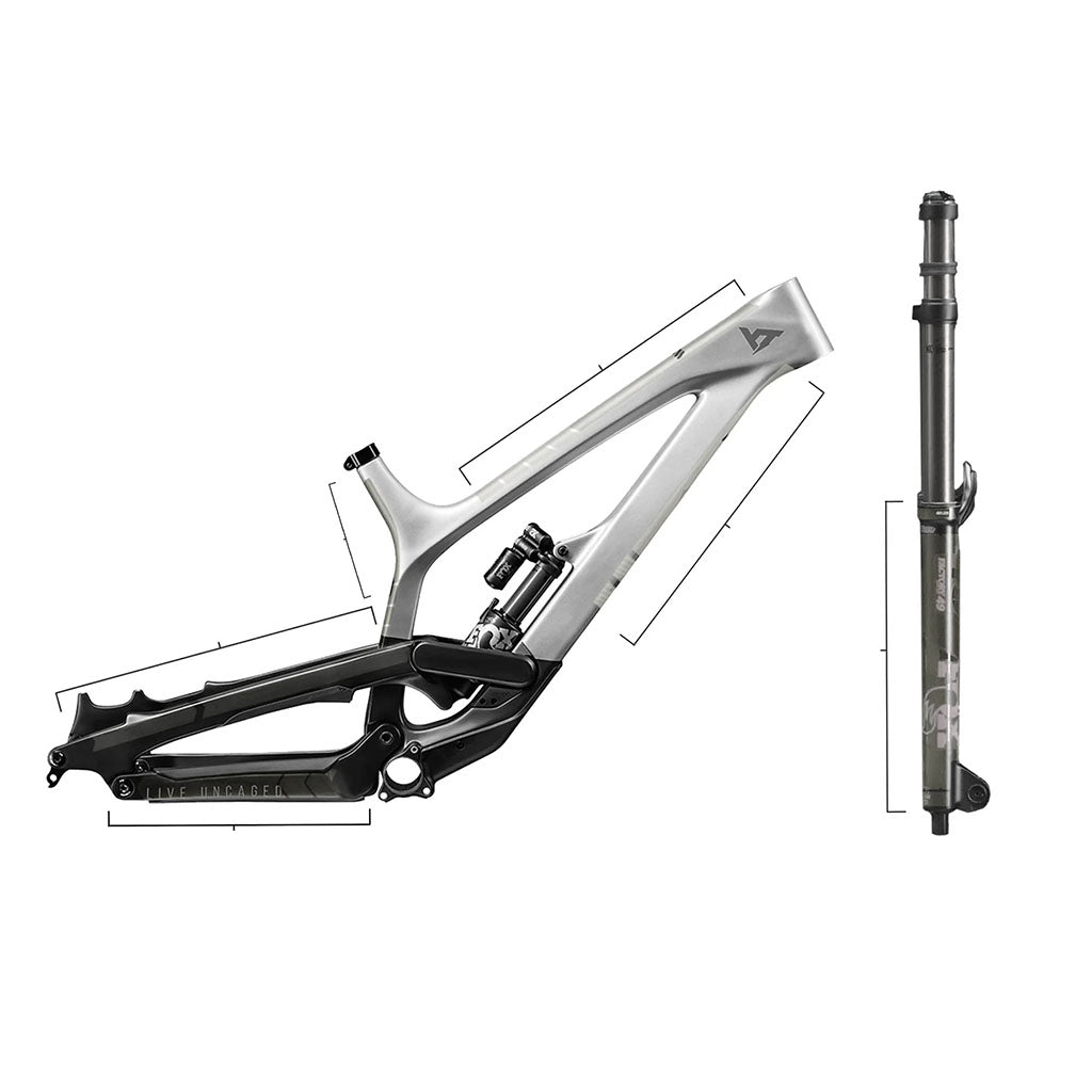 All Mountain Style Total Honeycomb Frame Guard - Clear/Silver | Durable Bike Frame Protection for Mountain & Road Bikes | Perfect for Trail Riding & Commuting