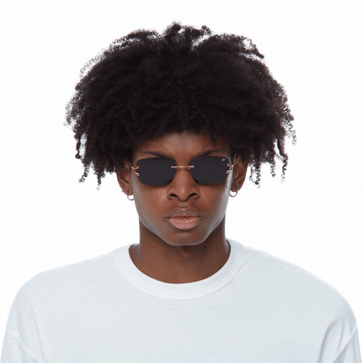 24KT Gold Rimless Drill Mount for Glasses - Premium Eyewear Accessory for Bal Harbour Style | Perfect for Reading, Driving & Fashion