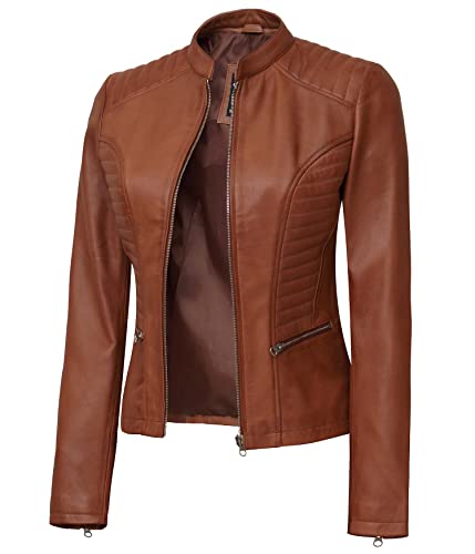 N185 Leather Jacket Women - Brown