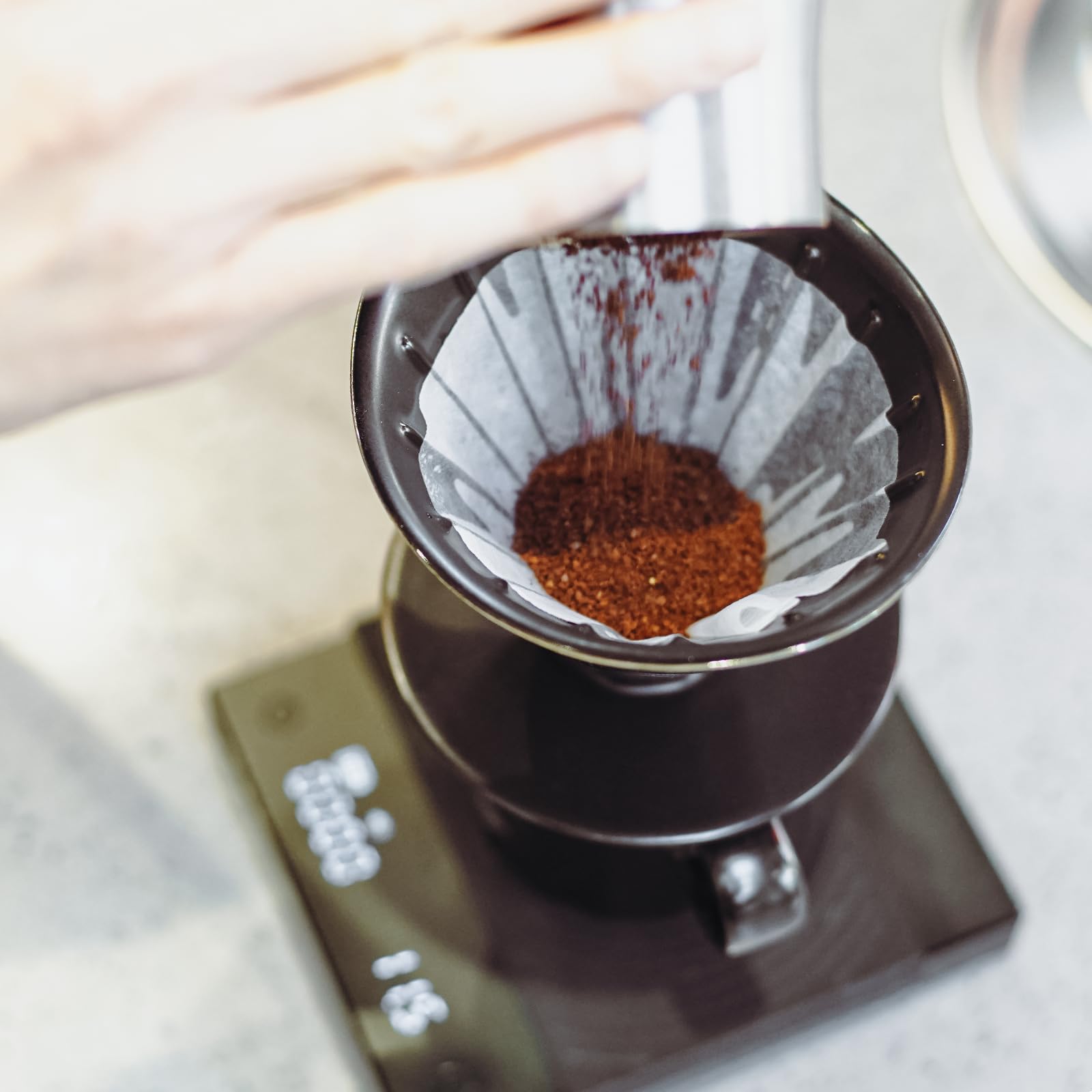 Premium Black Ceramic Pour Over Coffee Maker Set with V60 Paper Filters - Includes Streamline Coffee Mug for Home, Cafe & Restaurant Use - Perfect for Slow Brewing & Specialty Coffee Lovers