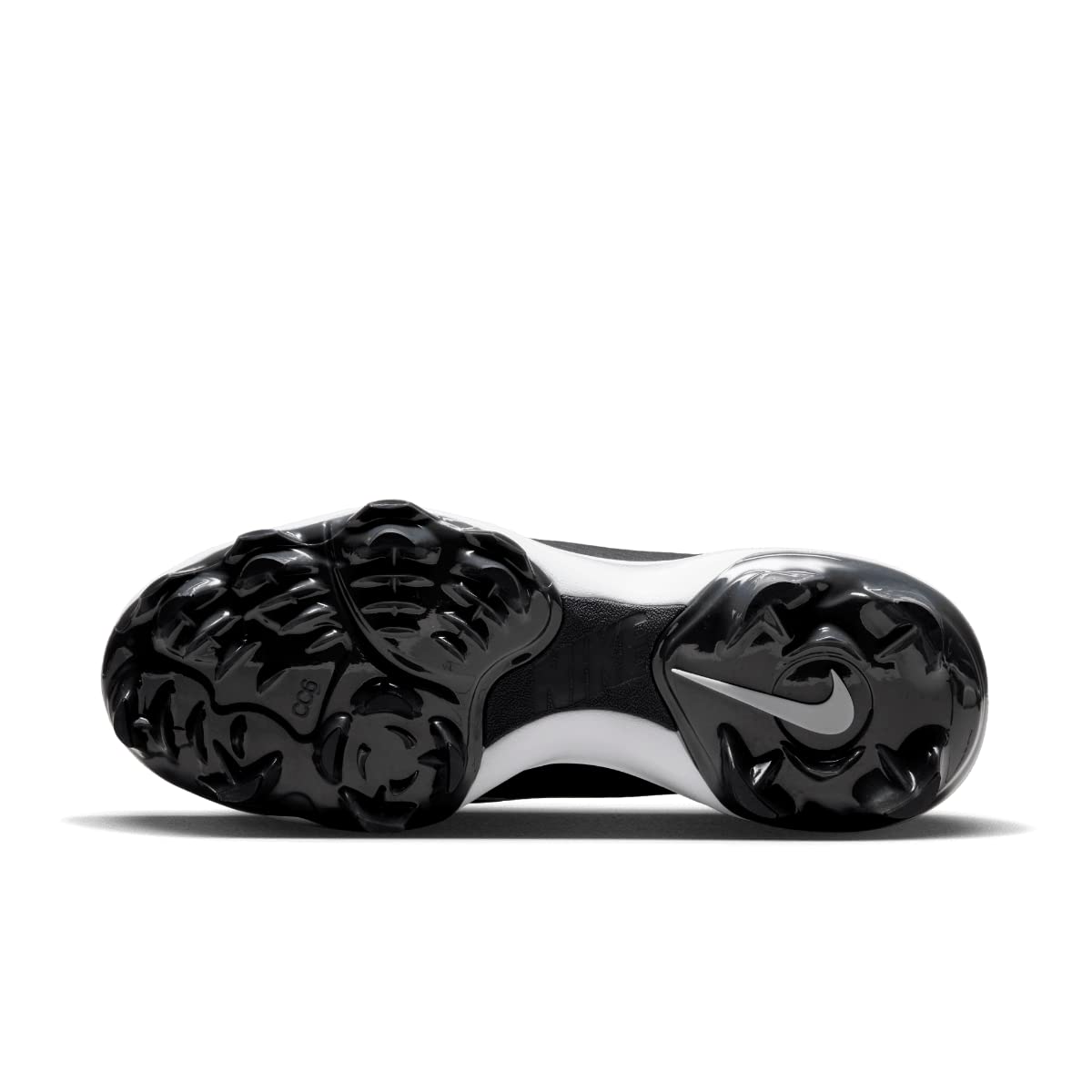 Nike Women's Hyperdiamond 4 Pro Molded Softball Cleats - Black & White - Size 6 | Lightweight & Durable for Fastpitch Softball Games & Practices