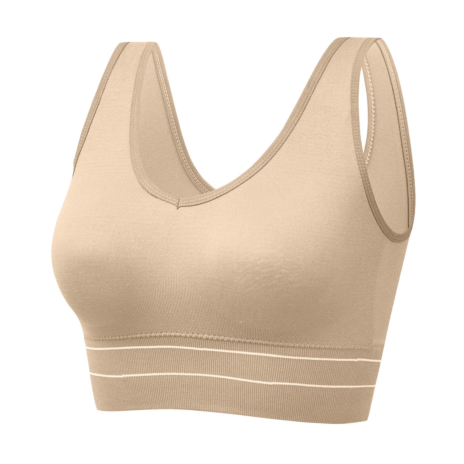 KLFGJ Plus Size Sports Bra for Women - High Support Workout Top with Removable Pads for Running, Yoga & Fitness | Breathable Comfort for Active Lifestyles