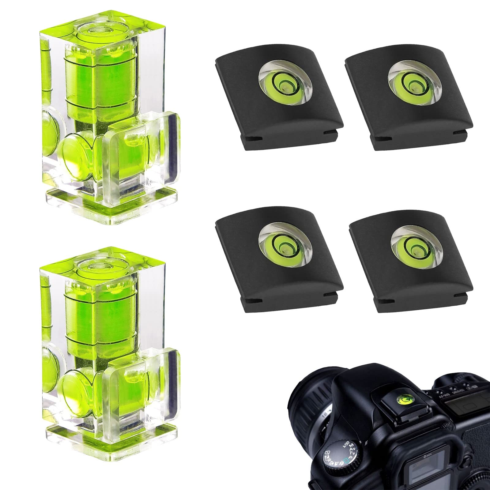 Professional Hot Shoe Bubble Level for DSLR & Mirrorless Cameras - Precision Camera Leveling Tool for Photography & Videography - Perfect for Landscape, Architecture, and Tripod Shooting