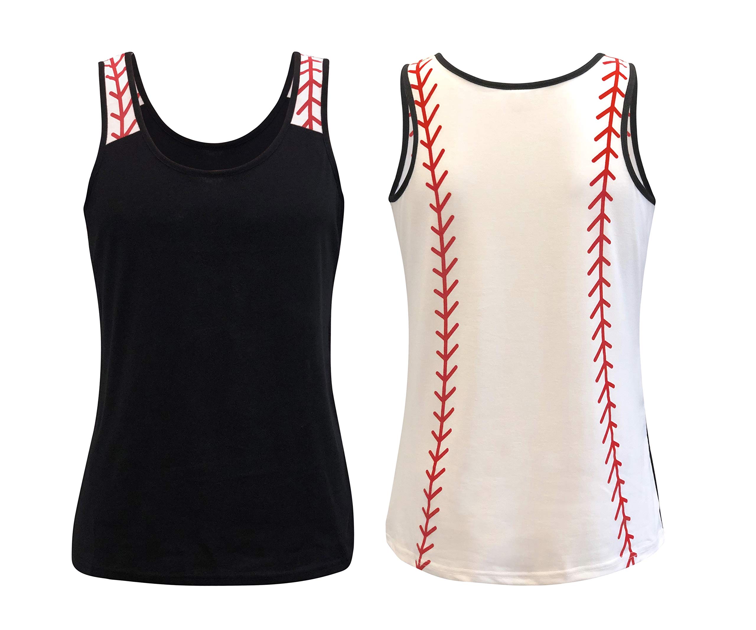 ILTEX Sports Tank Tops for Women - Breathable Athletic Shirts for Baseball, Softball, Basketball, Soccer & Volleyball Fans - Perfect for Game Days, Workouts & Casual Wear