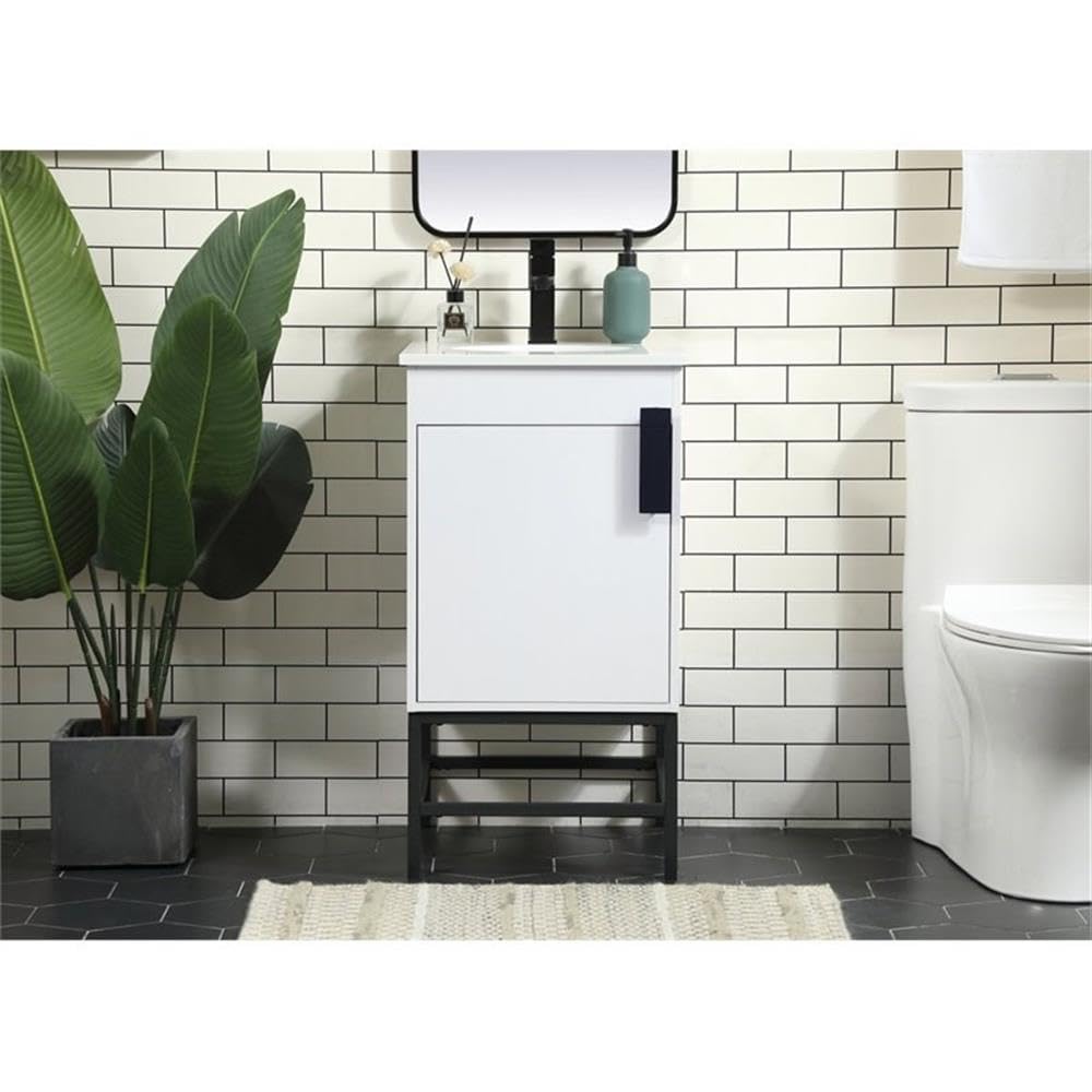 32 Inch Modern Bathroom Vanity with Sink - Elegant Green Storage Cabinet for Bathroom Organization | Perfect for Small Spaces, Apartments & Home Decor