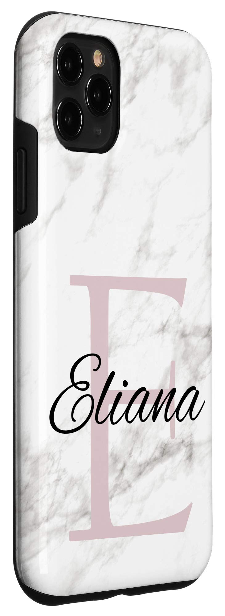 iPhone 11 Pro Max Case - Personalized Monogram Letter E in Eliana Pink - Trendy Protective Phone Cover for Girls | Perfect Gift for Birthdays, Graduation & Everyday Use