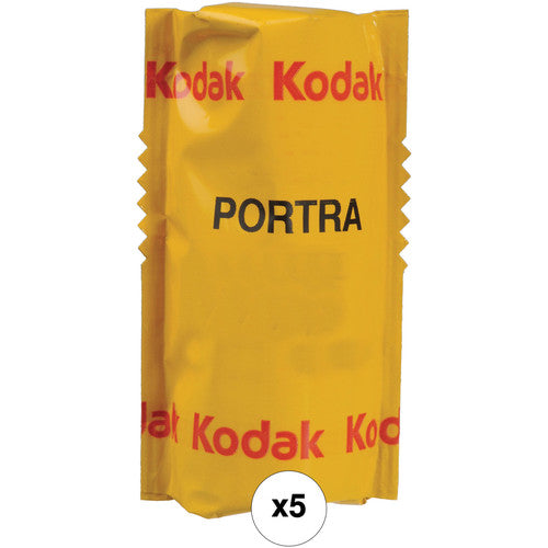 Kodak Portra 160 Professional Color Negative Film ISO 160 120 Film 5-Pack for Medium Format Cameras - Perfect for Portraits, Weddings & Landscape Photography