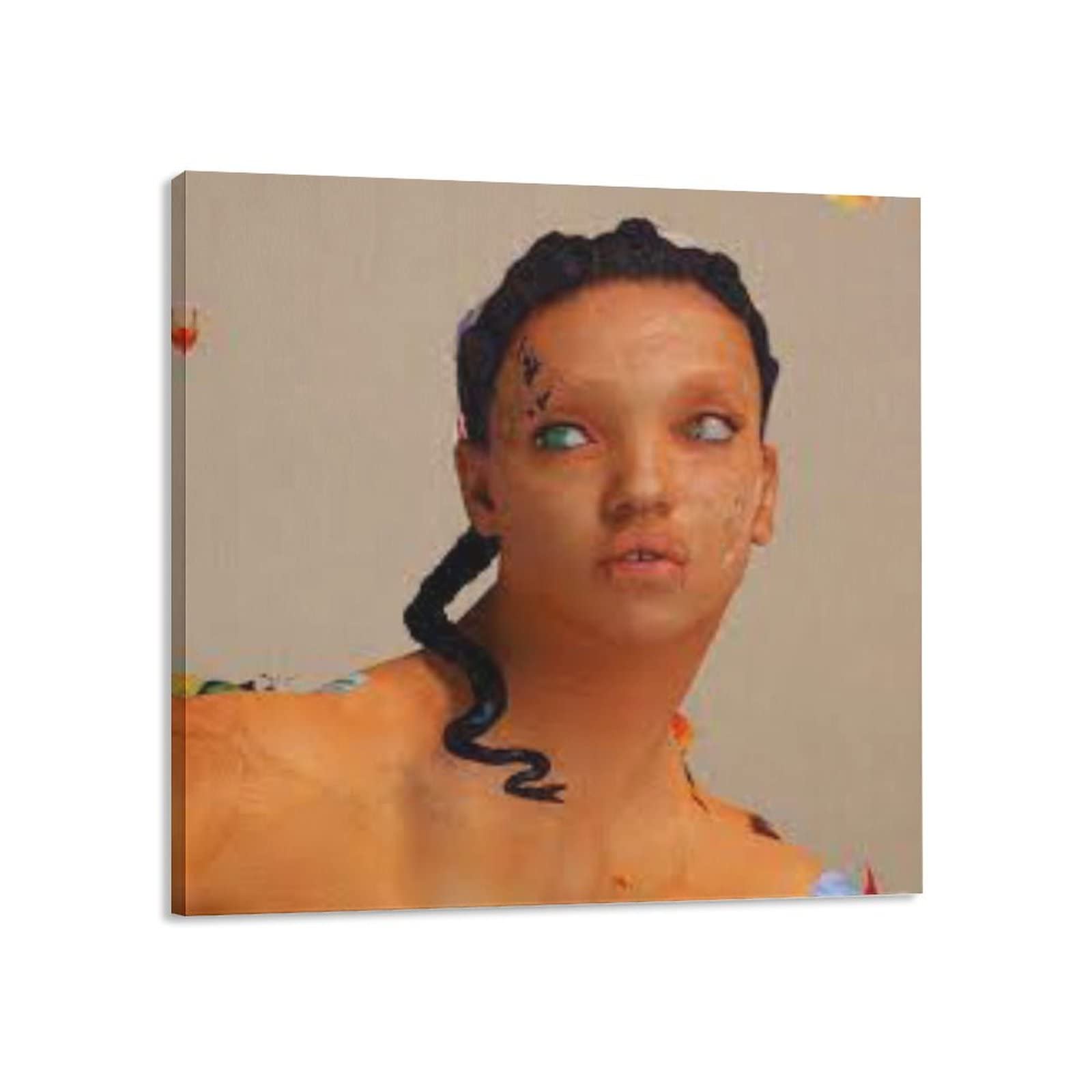 FKA Twigs MAGDALENE Canvas Art Print - 16x16 Inch (40x40cm) Framed Poster for Bedroom, Office & Sports Decor - Perfect Gift for Music & Art Lovers - Ideal for Home, Studio & Dorm Room Wall Decor