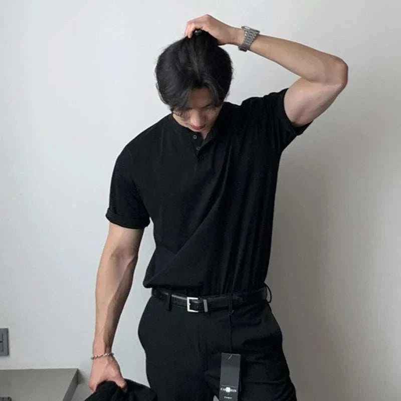 Antonio's Smart Casual Summer T-Shirt for Men - Breathable Cotton Short Sleeve Shirt for Office, Travel & Outdoor Activities