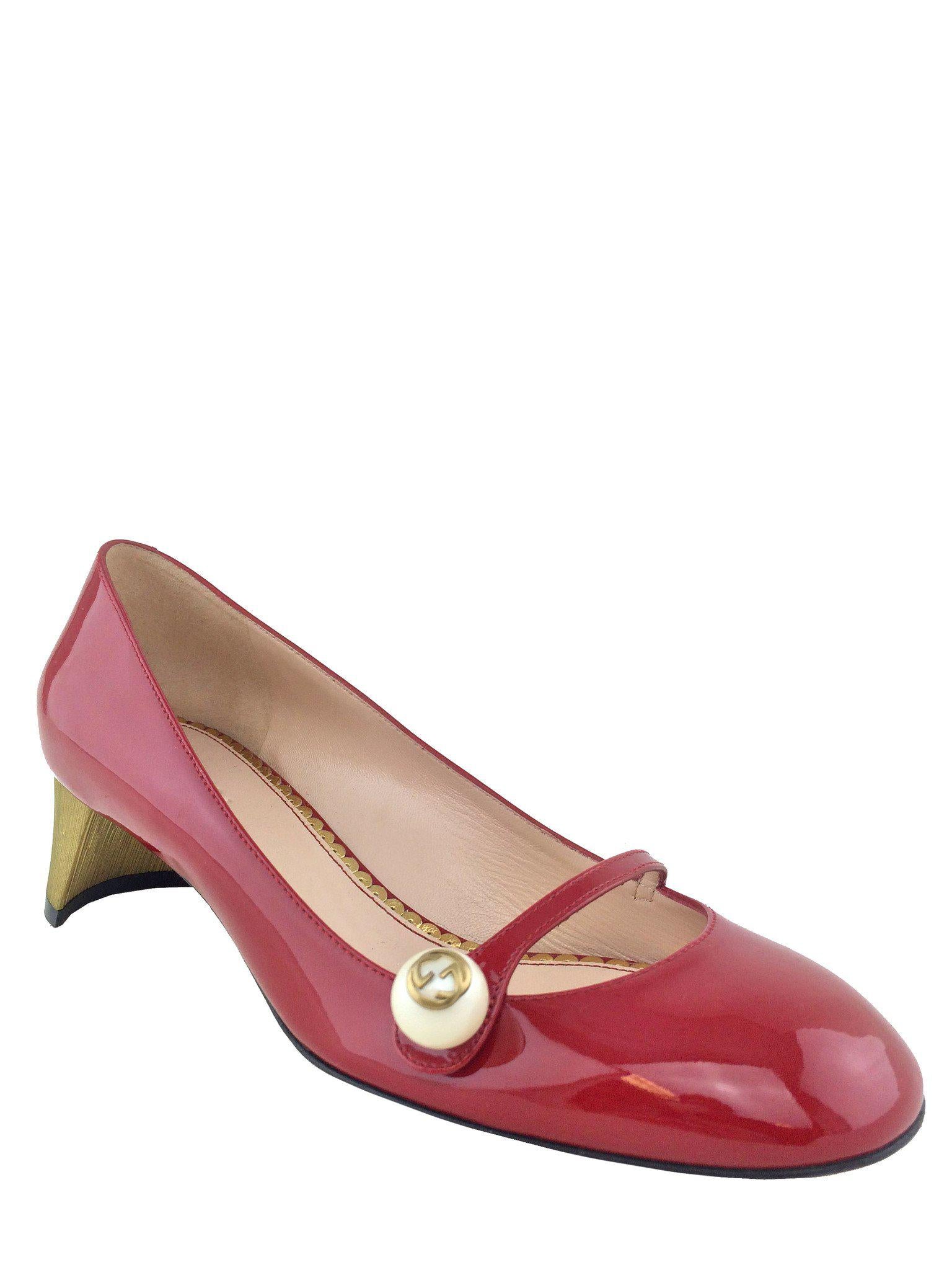 Gucci Arielle Patent Leather Pumps - Women's Size 7 (EU 37) - Classic Black High Heels for Work, Party & Formal Events