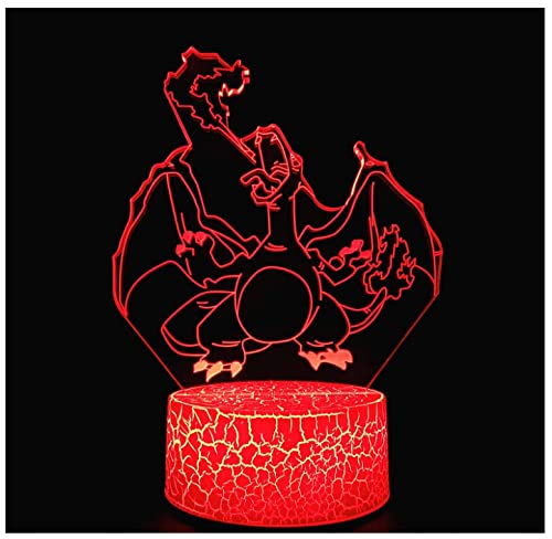 3D Optical Illusion Night Light with Touch Switch - LED Table Desk Lamp for Kids & Adults (3D Lamp-003) | Bedroom Decor, Nursery Night Light, Home Office Lighting