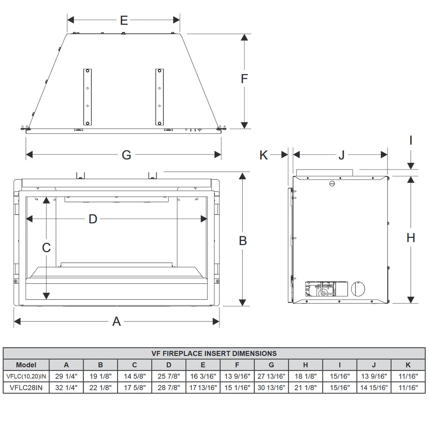 Empire Loft VFLC20 Vent-Free Gas Fireplace Insert - Small Space Heating Solution for Living Rooms, Bedrooms & Apartments