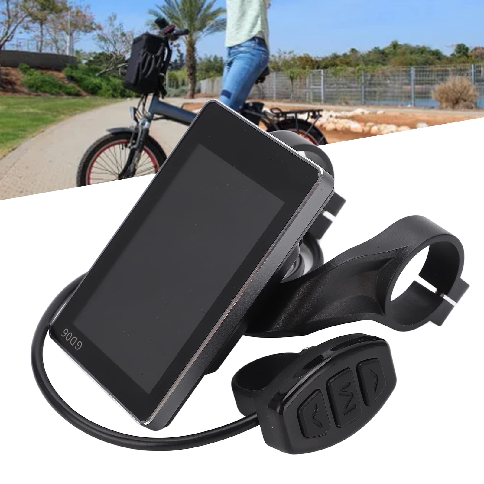 Junlucki 36V 48V Electric Bike LCD Display Meter - Waterproof Motor Controller Panel with Bright Screen for E-Bikes & Scooters - Perfect for Commuting, Delivery & Outdoor Adventures