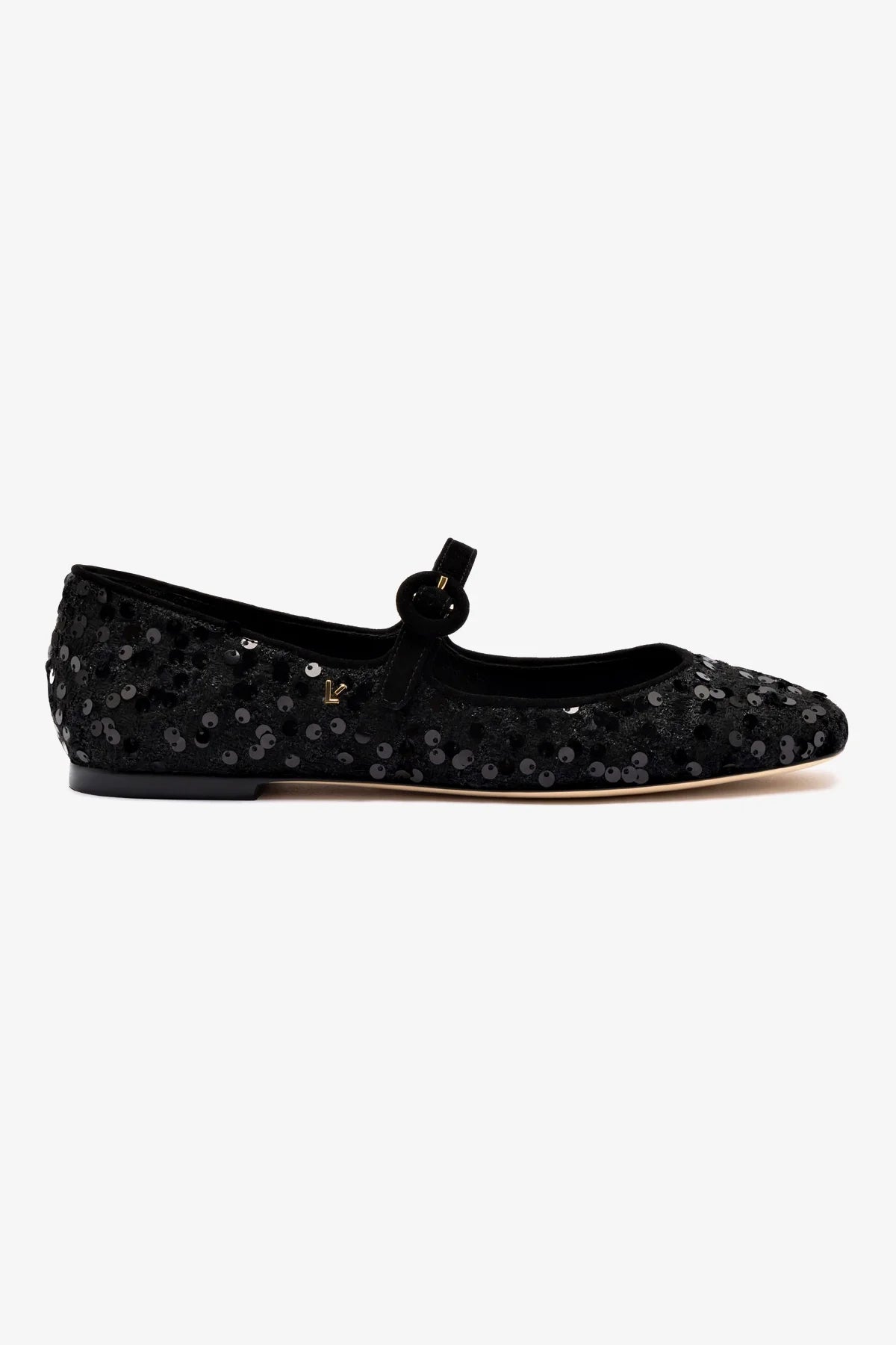 Blair Ballet Flat Shoes in Black Sequins - Elegant & Comfortable for Women | Perfect for Parties, Weddings & Evening Events