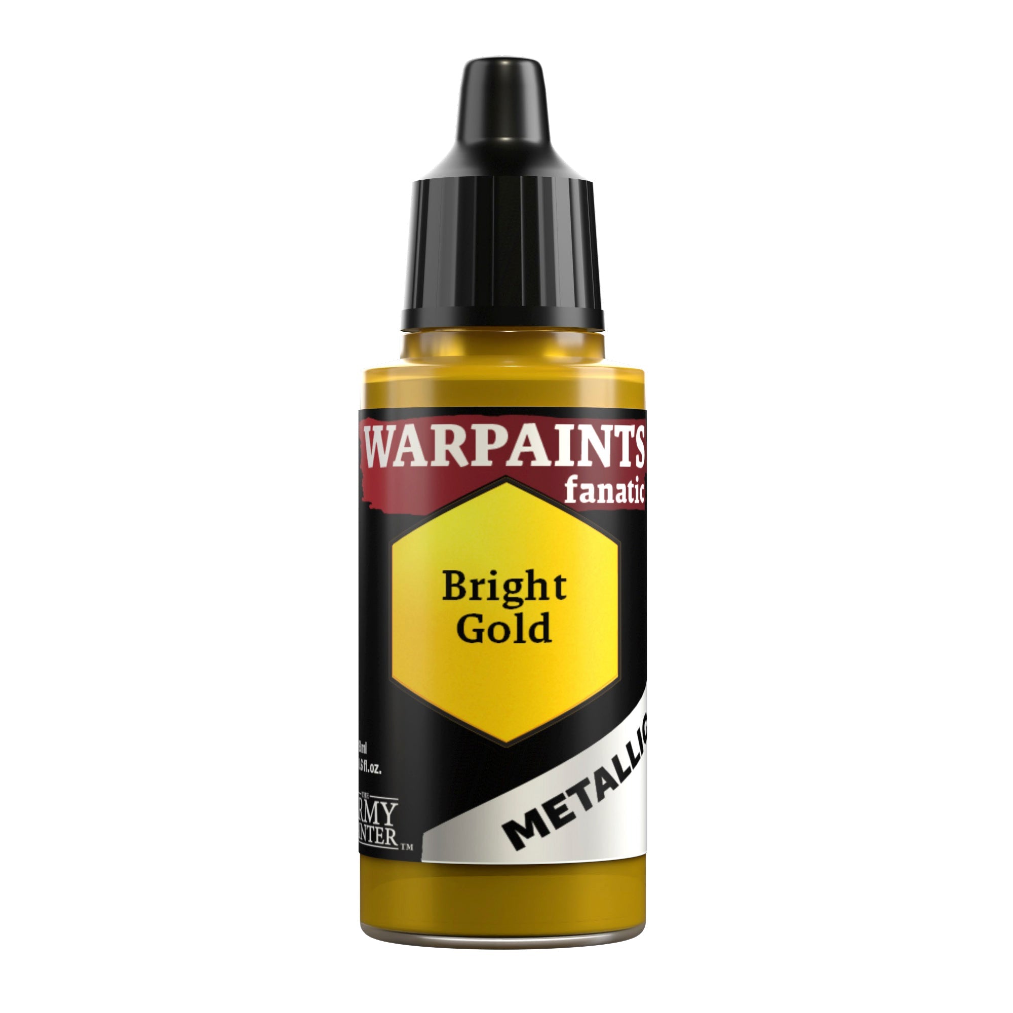 Warpaints Fanatic Metallic Bright Gold - Premium Metallic Paint for Miniatures, Models & Cosplay - Perfect for Warhammer, D&D & Fantasy Art Projects