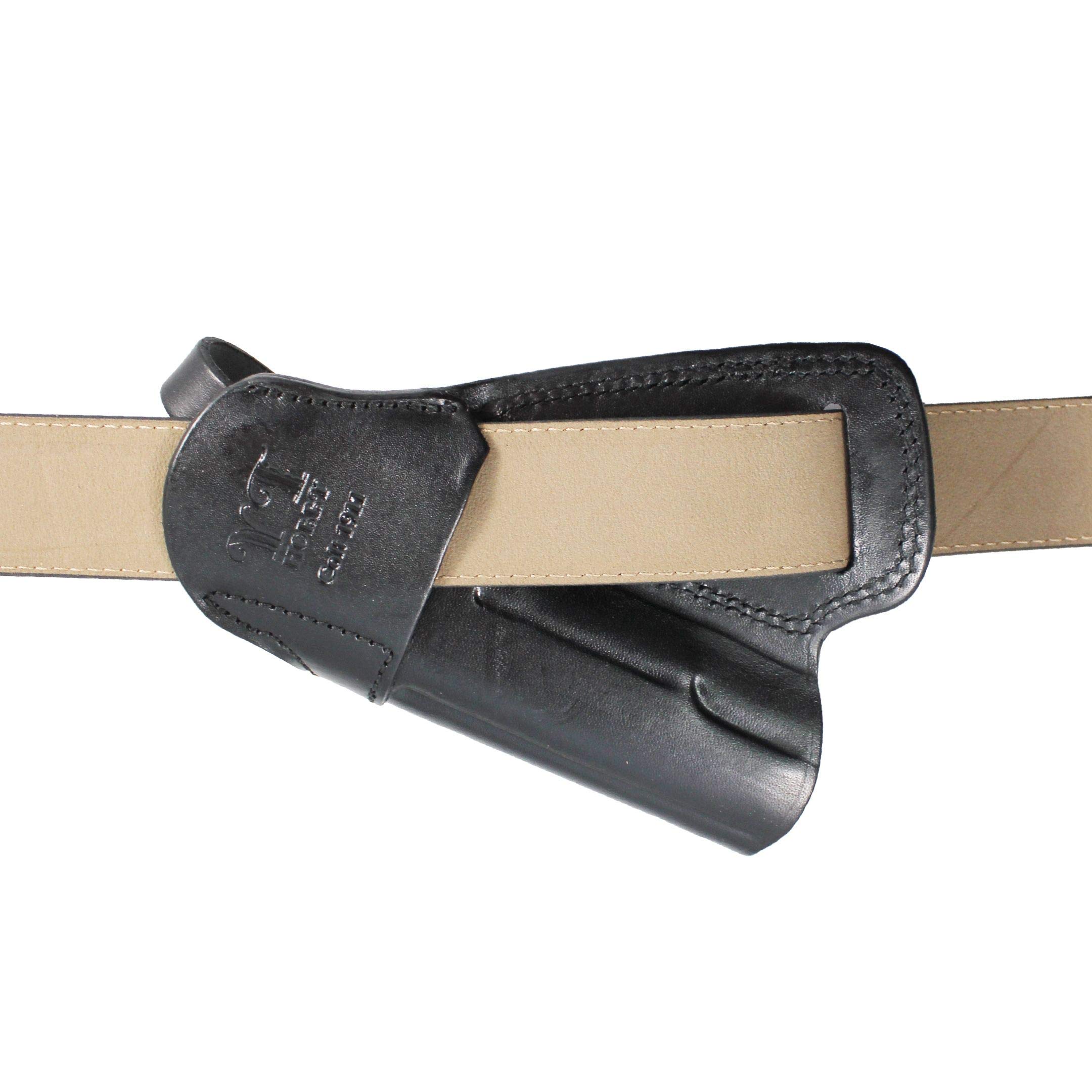 Handmade Leather Small of Back (SOB) Gun Holster with Retention Strap - Concealed Carry Comfort for Back Waistband | Perfect for Hiking, Hunting & Everyday Concealment