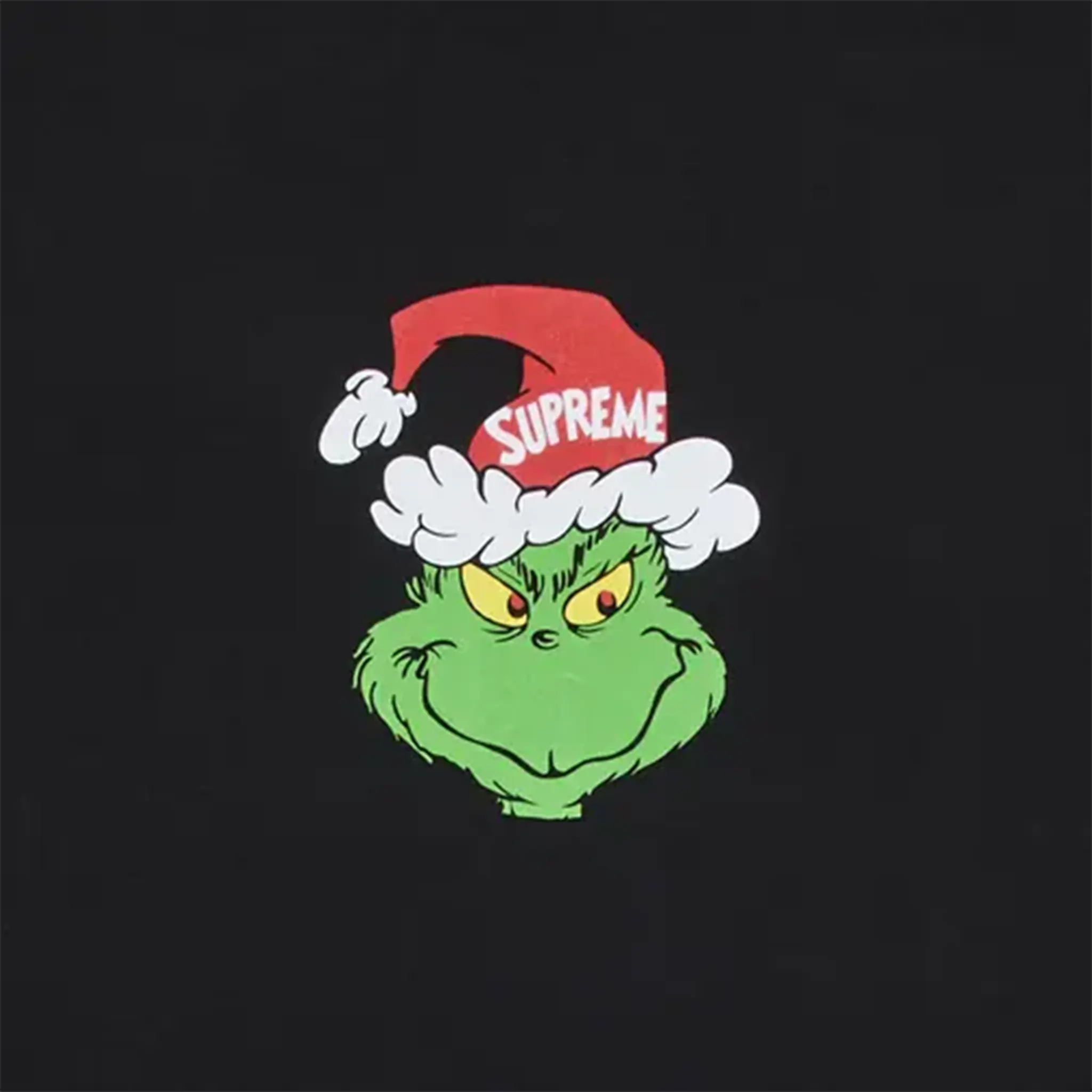 Supreme Grinch T-Shirt Black - Christmas Graphic Tee for Men & Women - Perfect for Holiday Parties & Festive Outfits