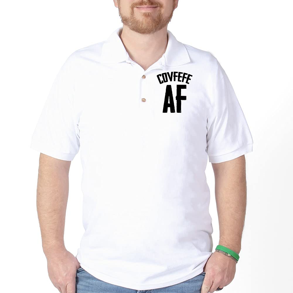 Covfefe AF Golf Shirt - Stylish Men's Polo Shirt for Golf & Casual Wear - Perfect for Golf Courses, Office & Weekend Outings
