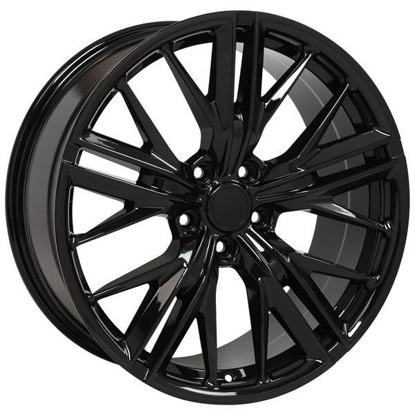 20 Inch Black Replacement Wheels for Chevy Camaro 2010-2017 - OEM Style Replica Rims (Part #9506891) - Perfect for Upgrades, Customization & Performance Enhancement