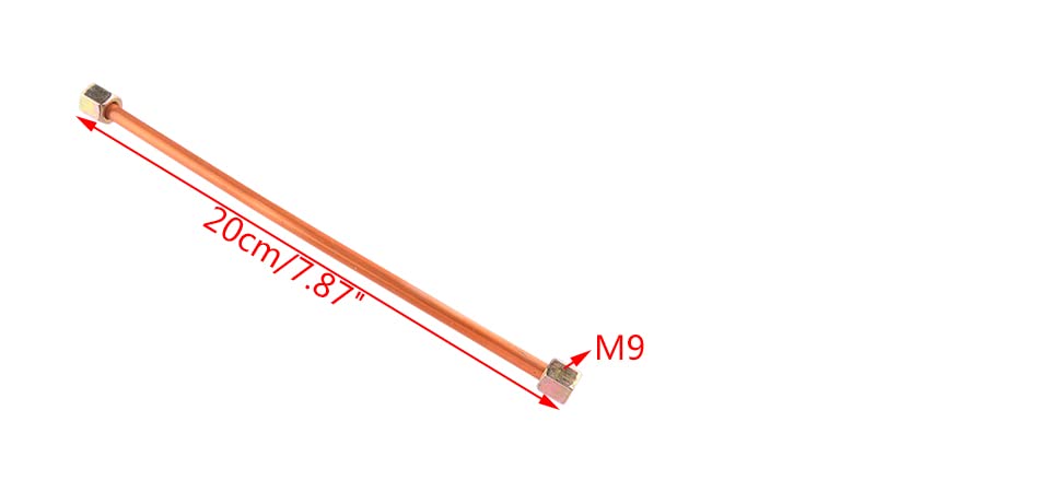 200mm Copper Air Compressor Exhaust Tube Replacement - Durable Oil Pump Spare Parts for Industrial Tools & Automotive Repair