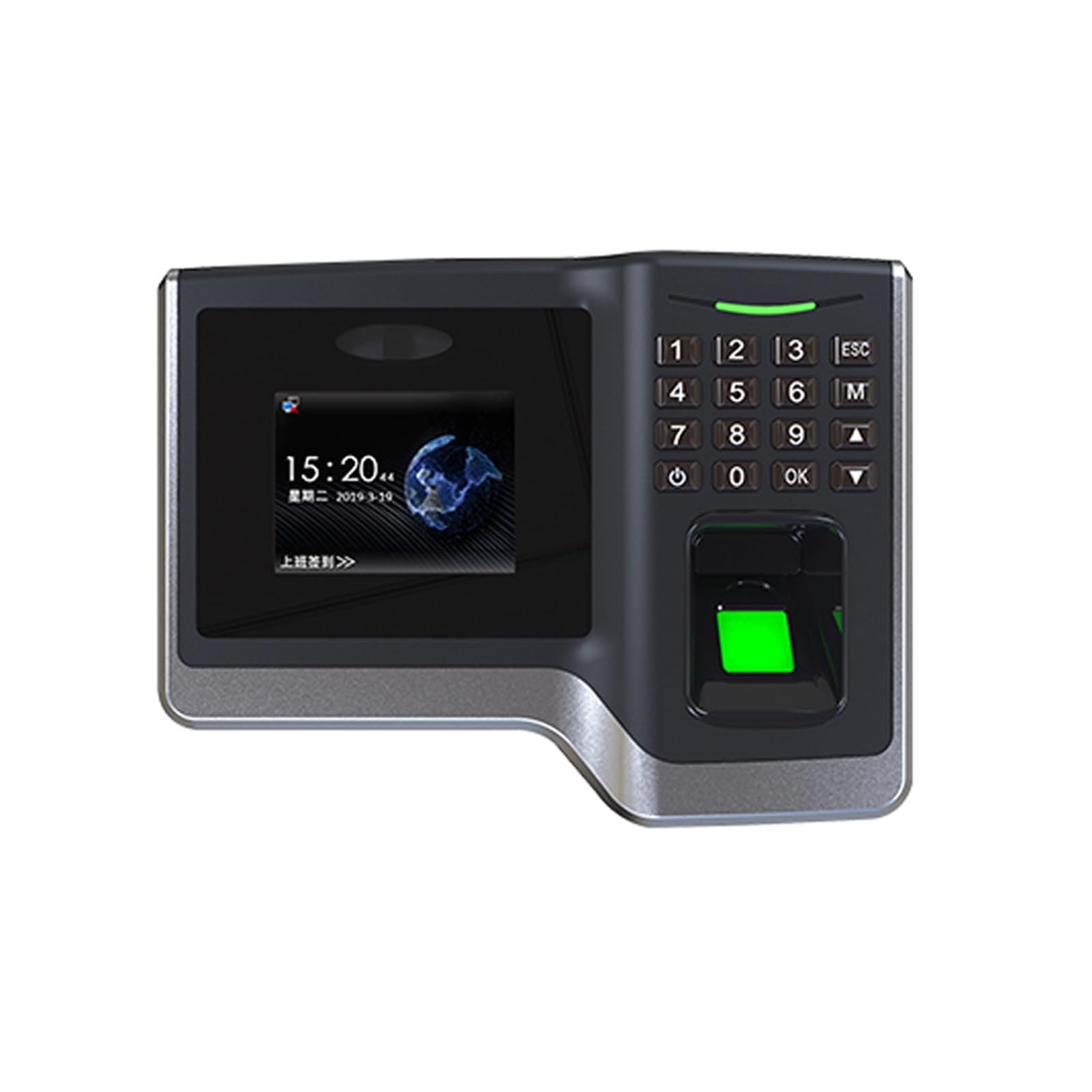 Biometric Fingerprint Time Attendance System - Office Employee Clock In Machine for Accurate Time Tracking | Ideal for Small Businesses, Schools & Workplaces