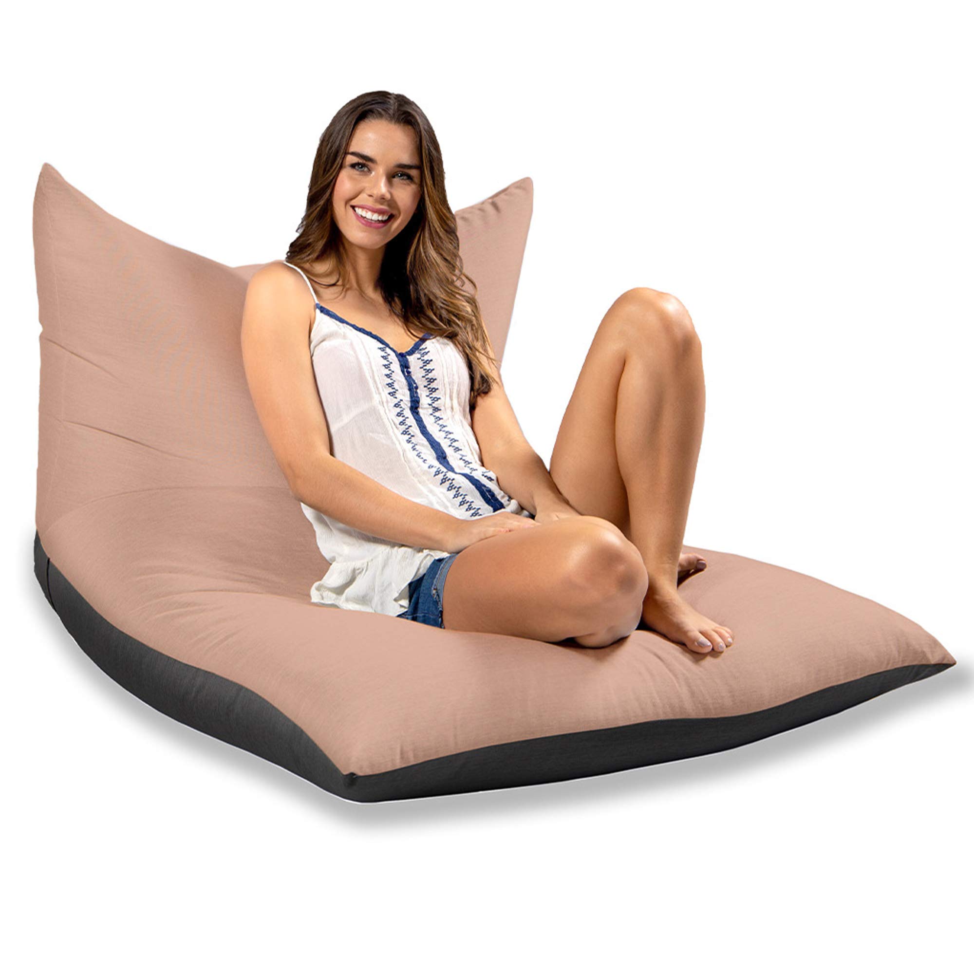 Jaxx Finster Outdoor Lounge Bean Bag Chair - Waterproof & Durable Petal Design for Patio, Poolside, or Backyard Relaxation - Perfect for Sunbathing, Reading, or Lounging
