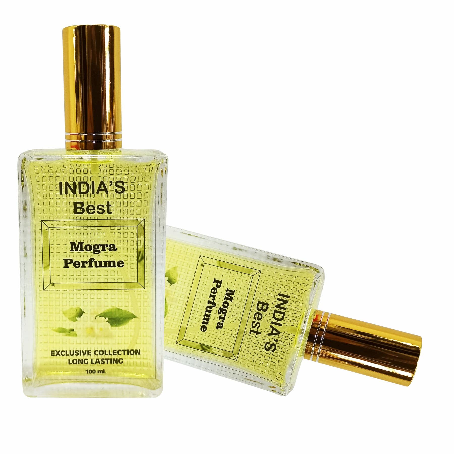 INDRA SUGANDH BHANDAR Pure Jasmine Perfume Spray for Men & Women - 100ml Long Lasting Attar Fragrance (24 Hours) | Pooja Use, Daily Wear, Special Occasions, Gift Giving