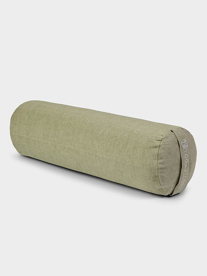Organic Buckwheat Meditation Bolster Cushion for Yoga & Zen - Two-Tone Yoga Pillow for Home Studio, Meditation & Relaxation - Perfect for Yoga Practice, Zen Meditation & Stress Relief