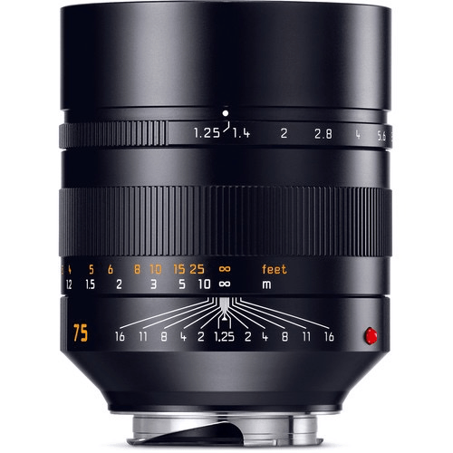 Leica NOCTILUX-M 75mm f/1.25 ASPH Lens for M-Mount Cameras - Perfect for Low Light Photography, Portraits & Professional Videography