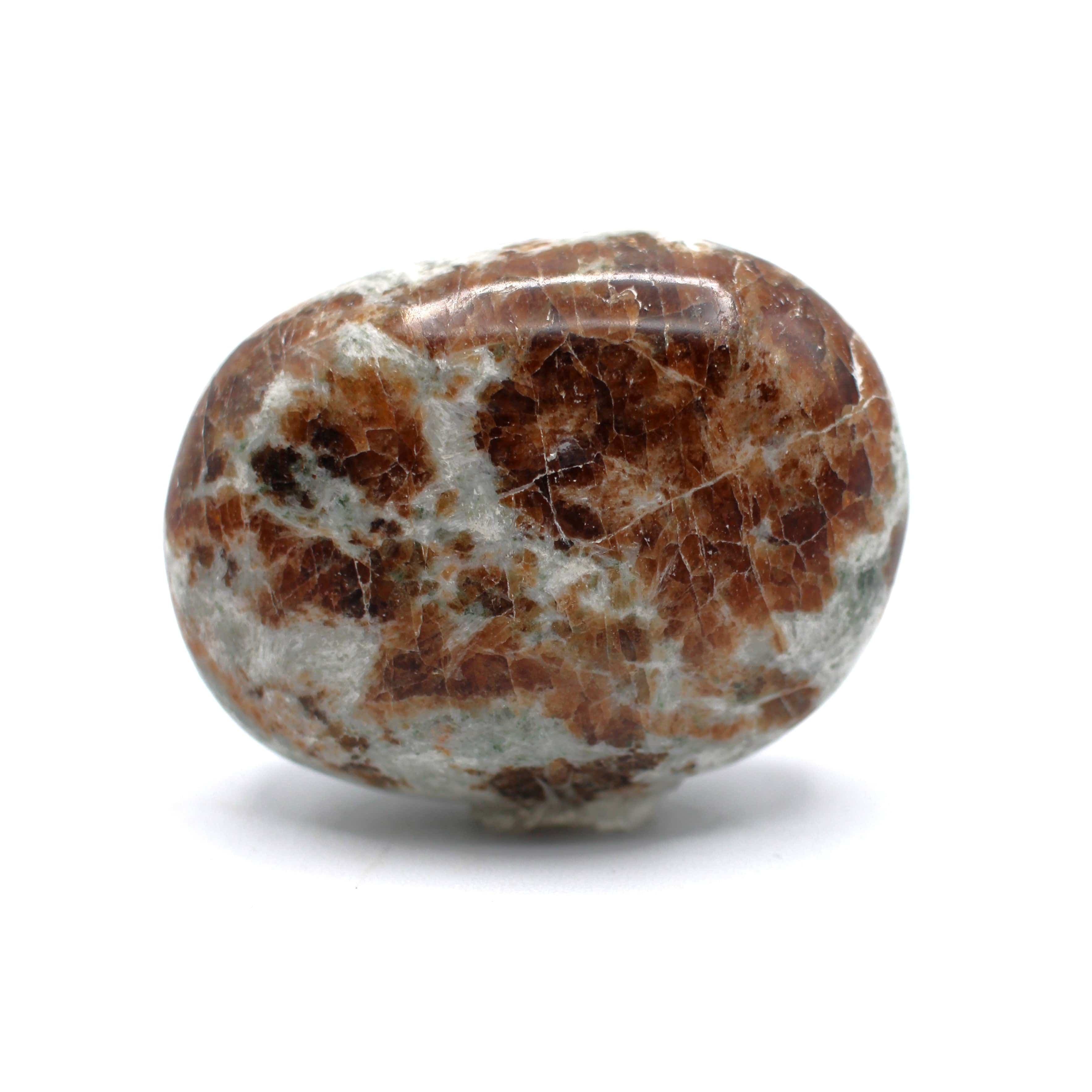 Natural Canadian Orange Garnet Palm Stone - Healing Crystal for Stress Relief, Meditation & Chakra Balancing - Perfect for Yoga, Reiki & Spiritual Practices