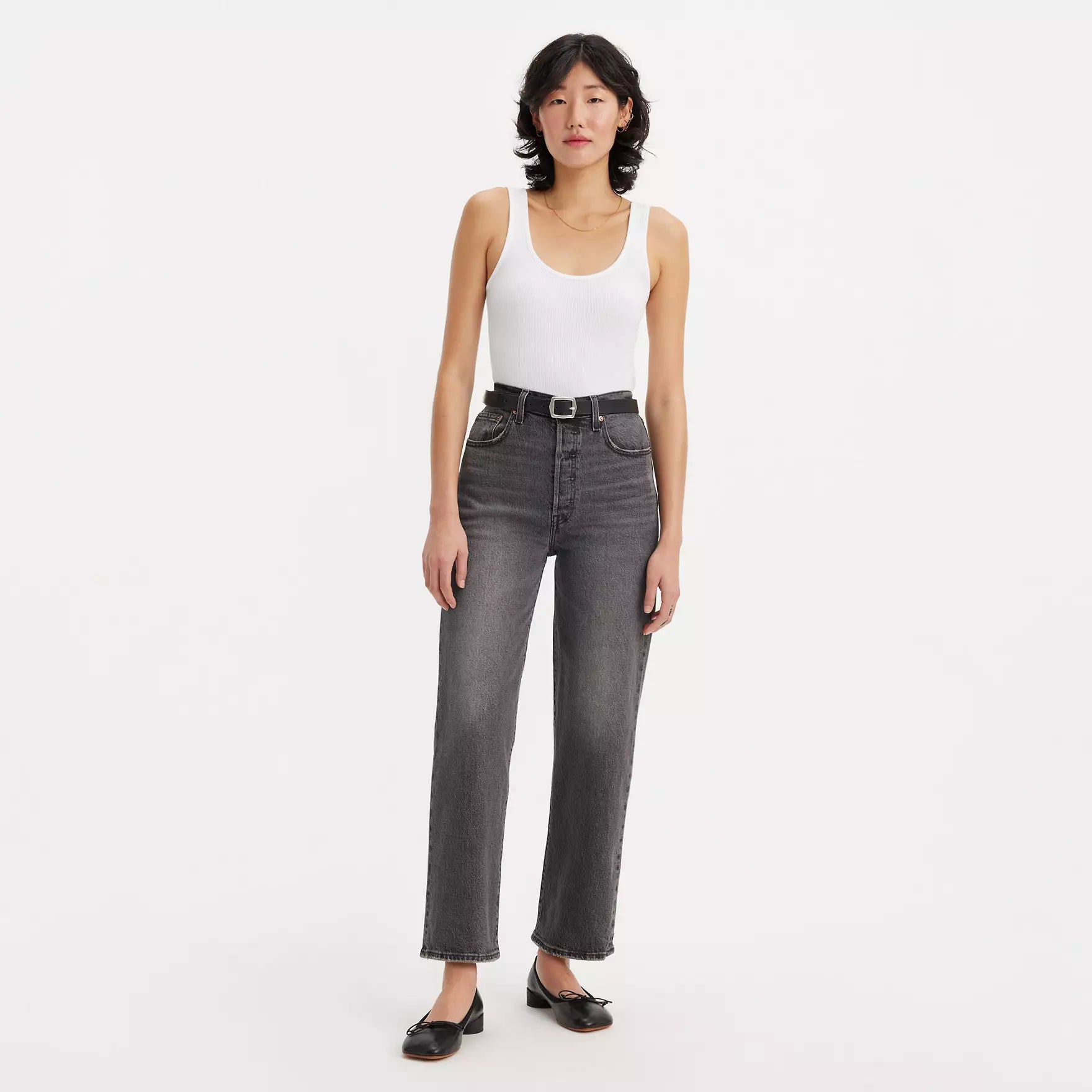 Levi's Ribcage Straight Leg Jeans for Women - High Waist Denim Pants with Static Wash | Perfect for Casual Wear, Office Outfits & Night Out