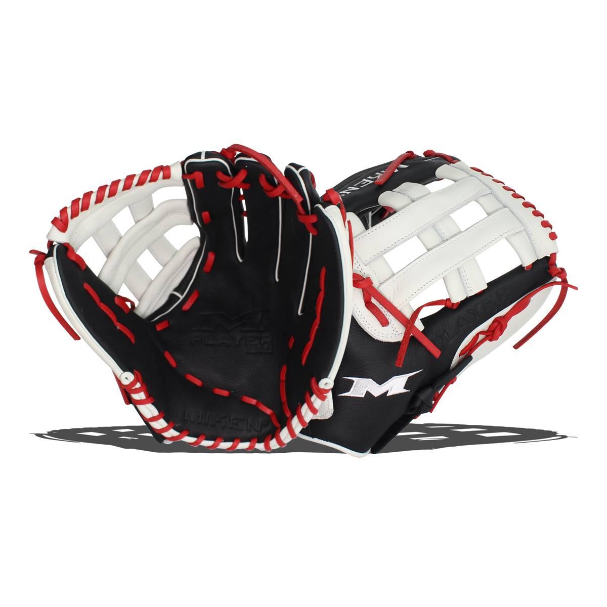 Miken Player Series 13 Slowpitch Softball Fielding Glove - Premium Leather Baseball Mitt for Adults, Right-Hand Throw (PS130 PH) - Perfect for Slowpitch Games, Practice & Training