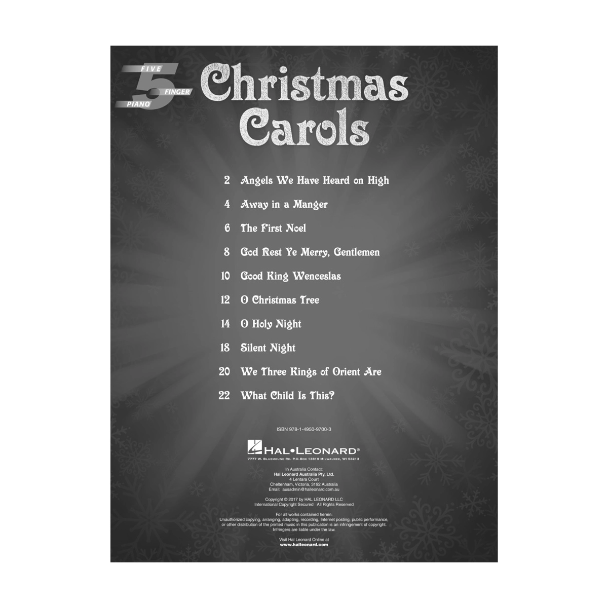 Christmas Carols: Five Finger Piano Songbook for Beginners - Softcover Sheet Music for Holiday Festivities & Family Gatherings