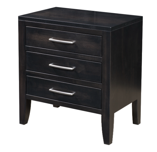 Barrington 3 Drawer Nightstand - Modern Bedside Table with Storage, White Wooden Dresser for Bedroom - Perfect for Small Spaces & Apartment Living