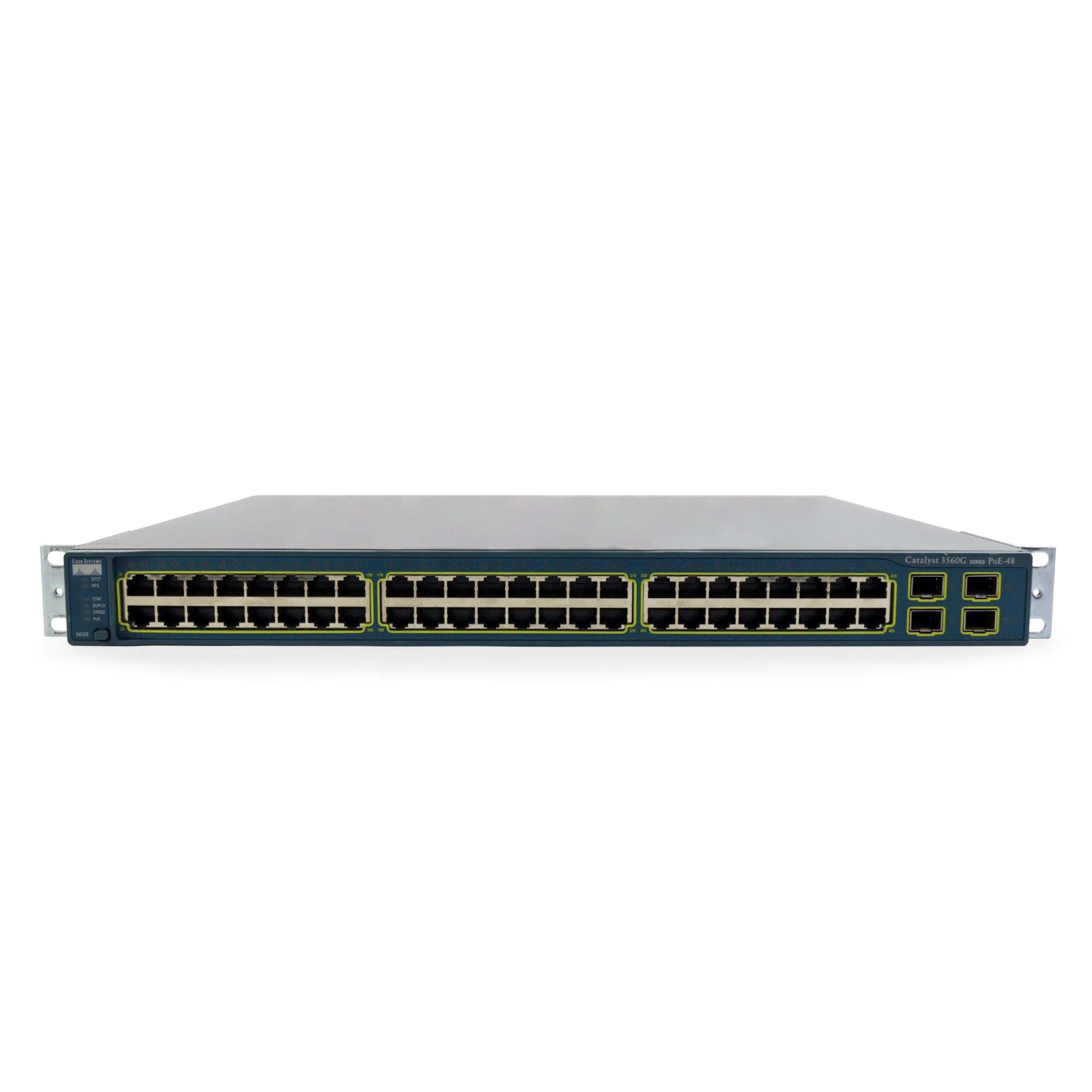 Cisco WS-C3560G-48PS-E 48-Port Gigabit Ethernet Switch | 10/100/1000 Mbps | Ideal for Office Networks & Small Business IT Infrastructure