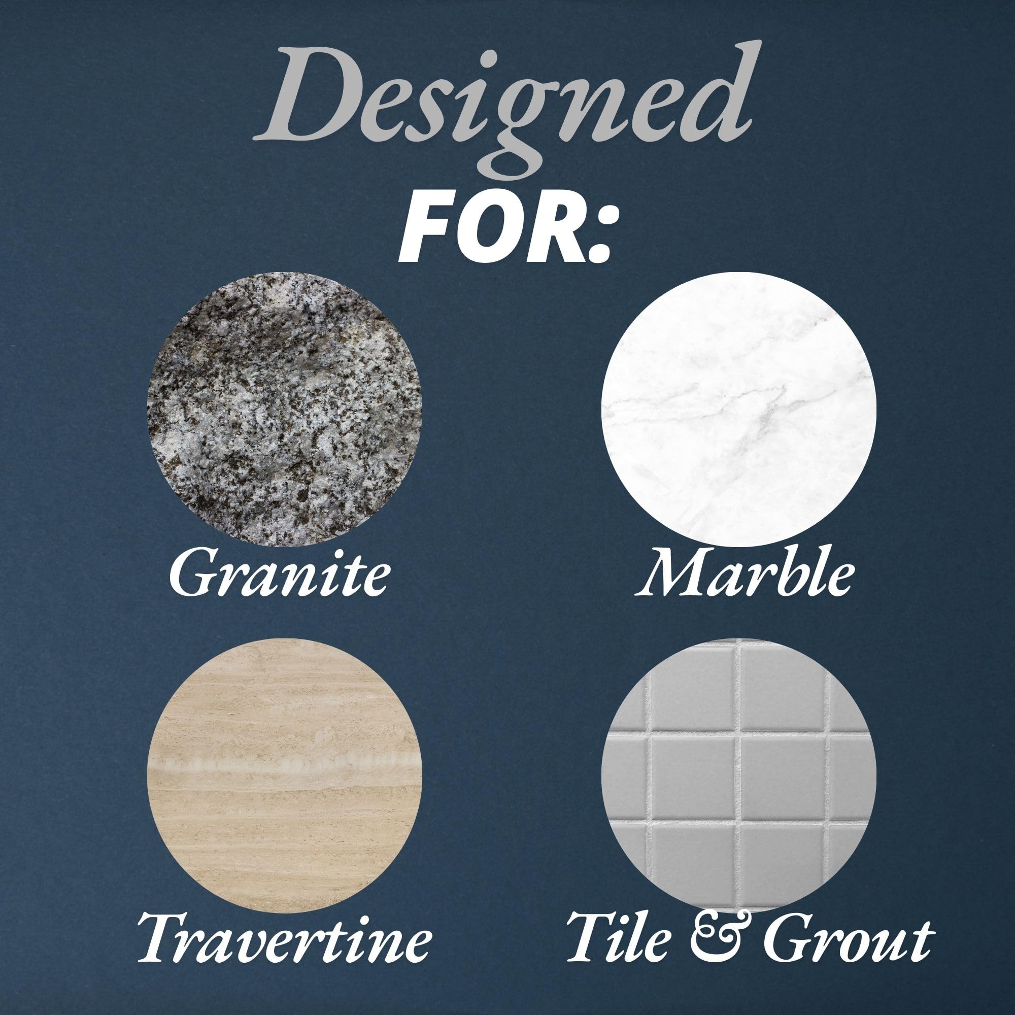 Premium Marble & Travertine Sealer - Tile & Grout Impregnating Sealant (32oz/1 Quart) - Waterproof Protector for Natural Stone, Ceramic & Porcelain Tiles - Ideal for Kitchen Countertops, Bathroom Floors & Outdoor Patios