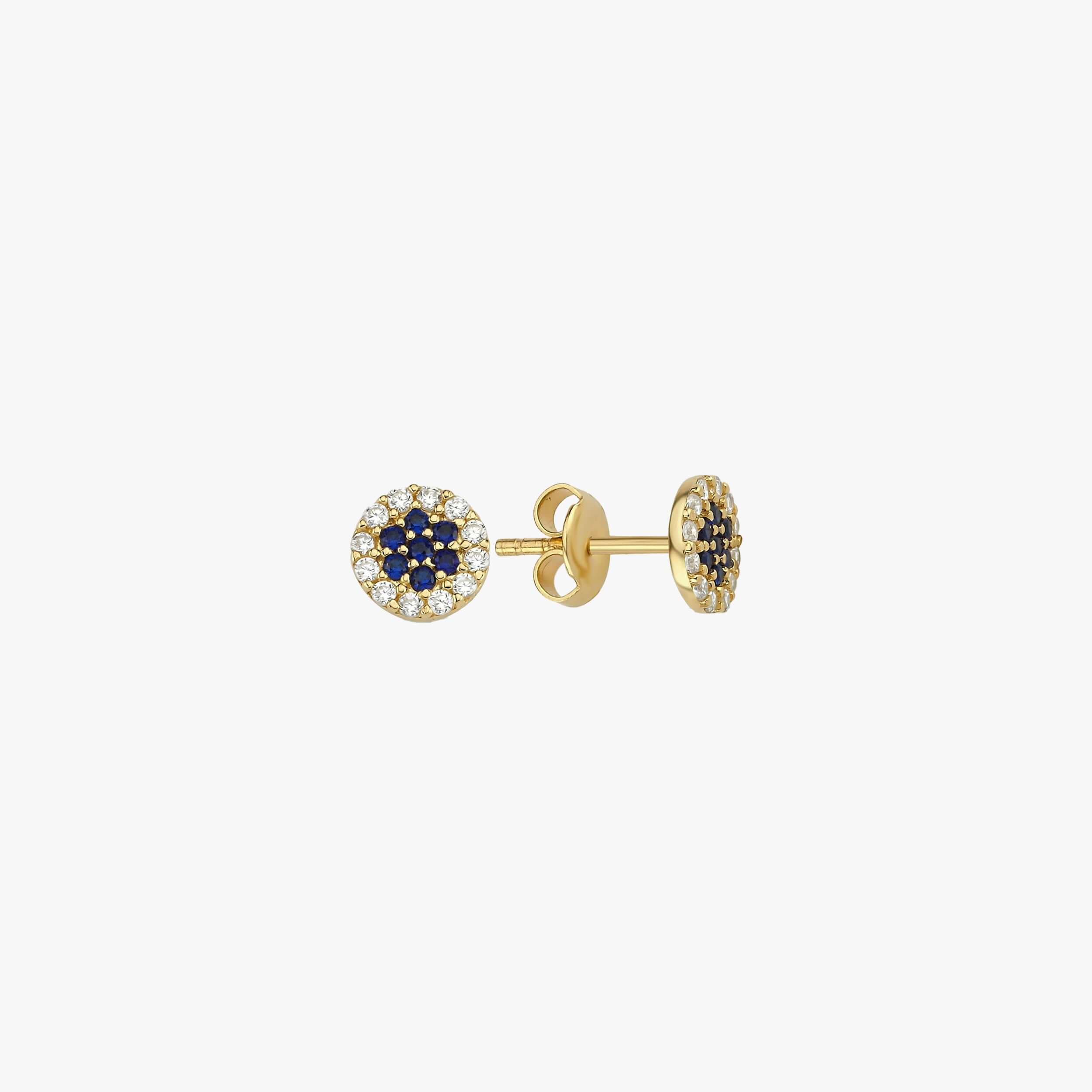14K Solid Gold Evil Eye Earrings for Women - Protection & Style - Perfect for Everyday Wear, Gifts & Spiritual Jewelry