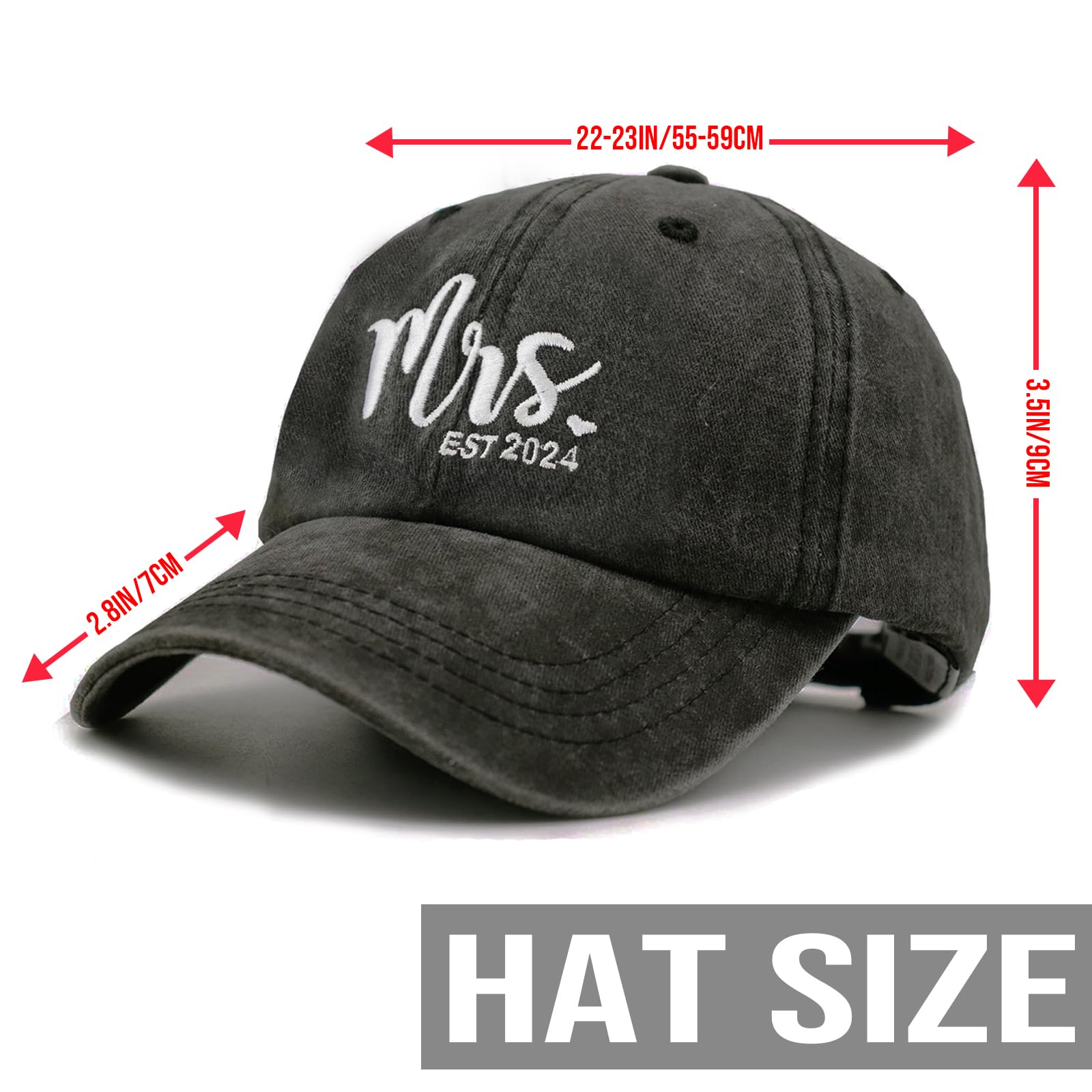 Mr and Mrs Hats - Wedding Gifts for Couples, Engagement & Anniversary Presents, Newlywed Honeymoon Accessories - Perfect for Bridal Showers, Couples Getaways & Romantic Vacations