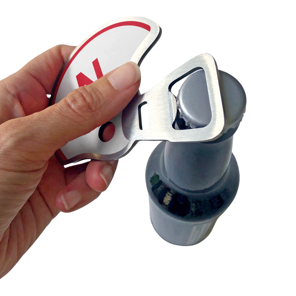 Nebraska Huskers Football Helmet Bottle Opener - Officially Licensed College Football Fan Gift for Tailgating & Game Day Parties