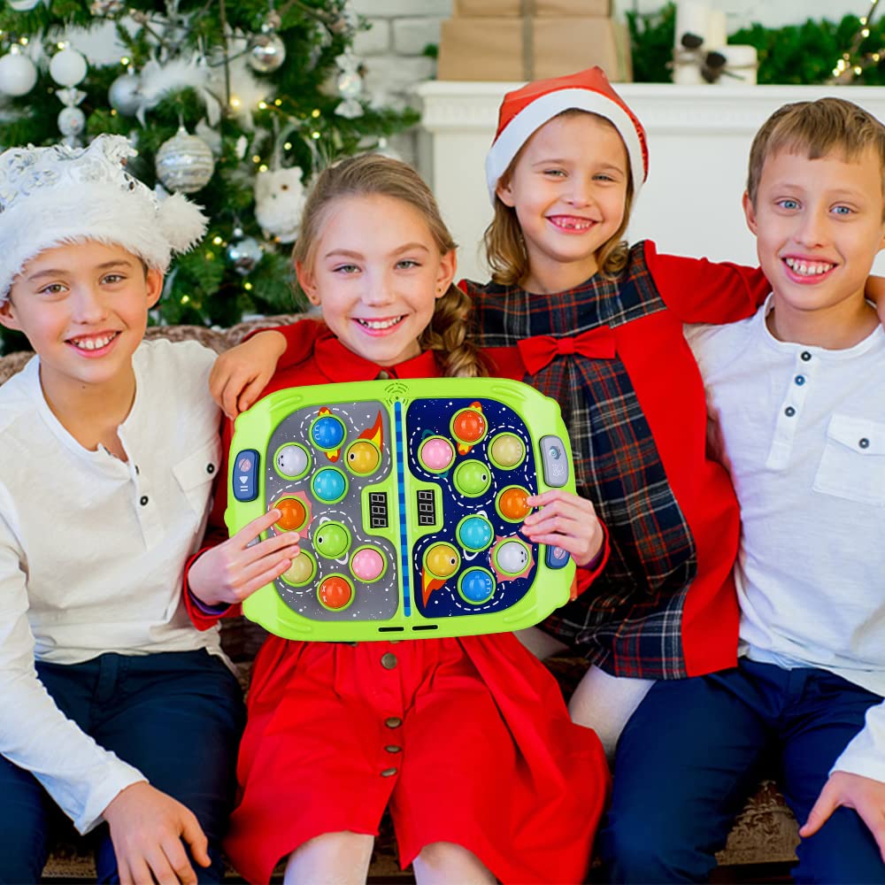 Whack-A-Mole Game for Kids Ages 3-12 - Interactive Educational Toy with Sound & Lights - Fun Learning Activity for Toddlers & Children - Includes 2 Hammers for Multiplayer Mode - Perfect Birthday Gift for Boys & Girls 3-6 Years Old - Great for Indoor Play, Preschool Learning & Family Game Nights