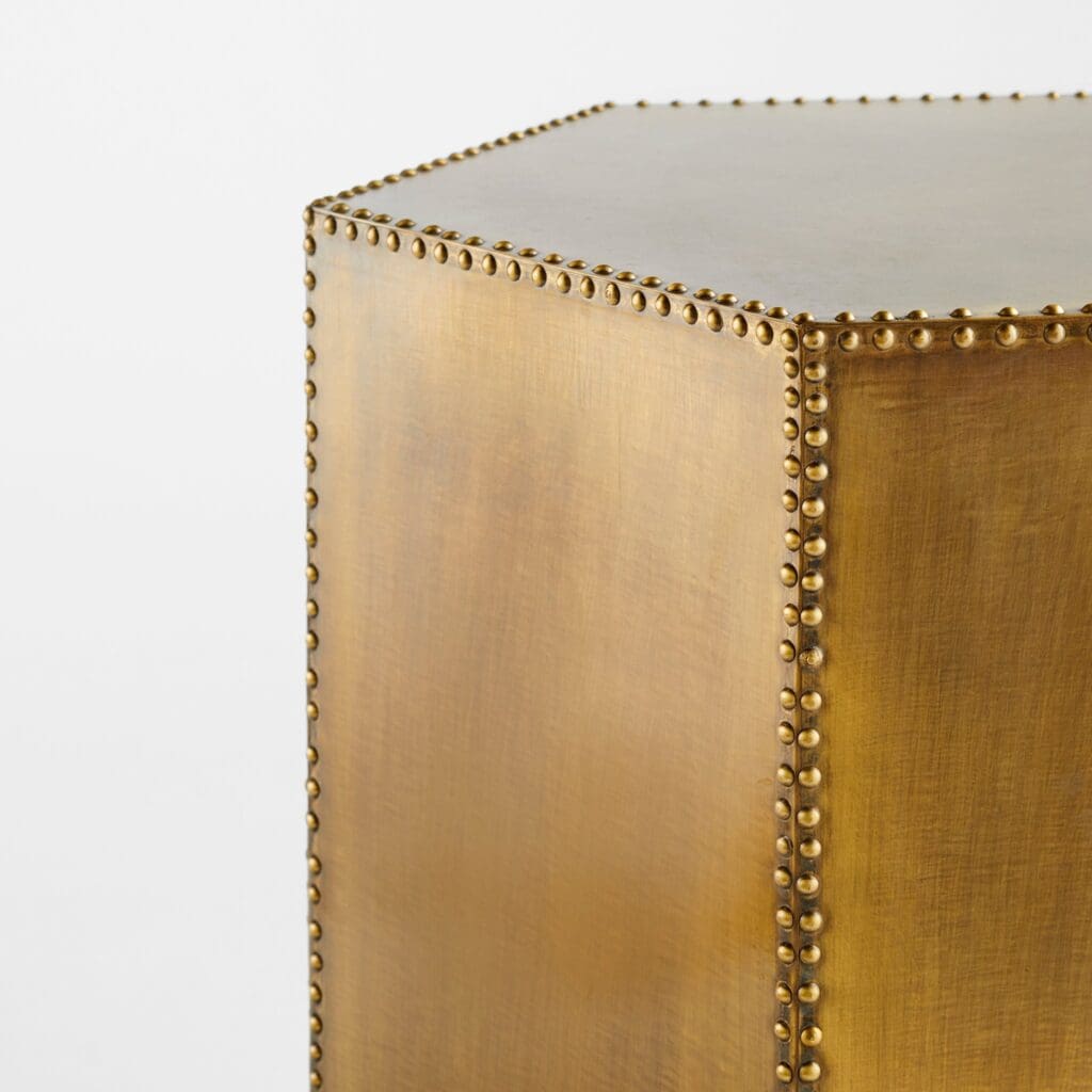 Cyan Design 11509 Korio Brass Accent Table - Elegant Side Table for Living Room, Bedroom, or Office Decor