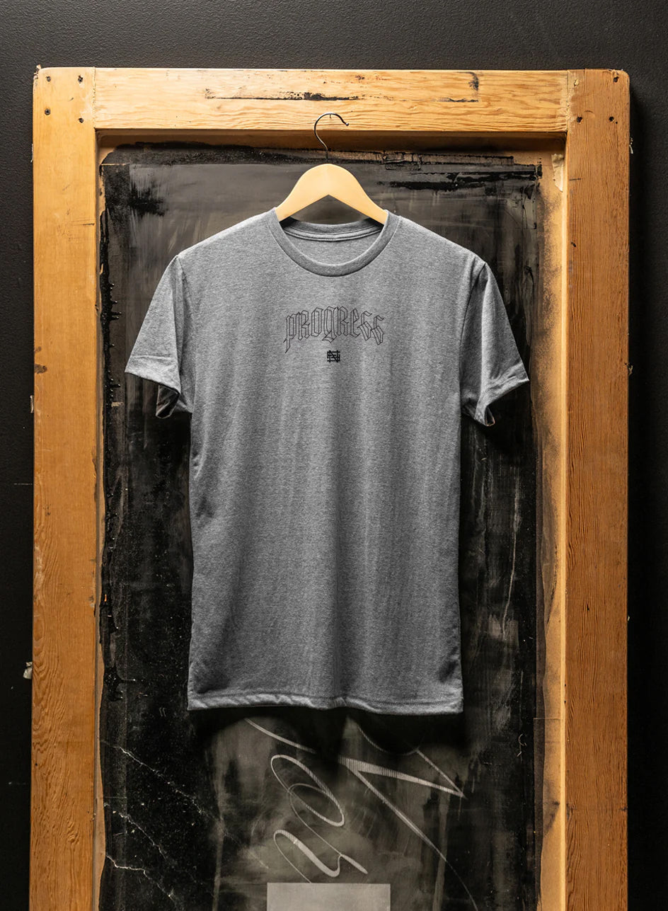 Premium MANTRA TEE - Soft Cotton Grey T-Shirt for Men & Women | Yoga, Meditation & Casual Wear