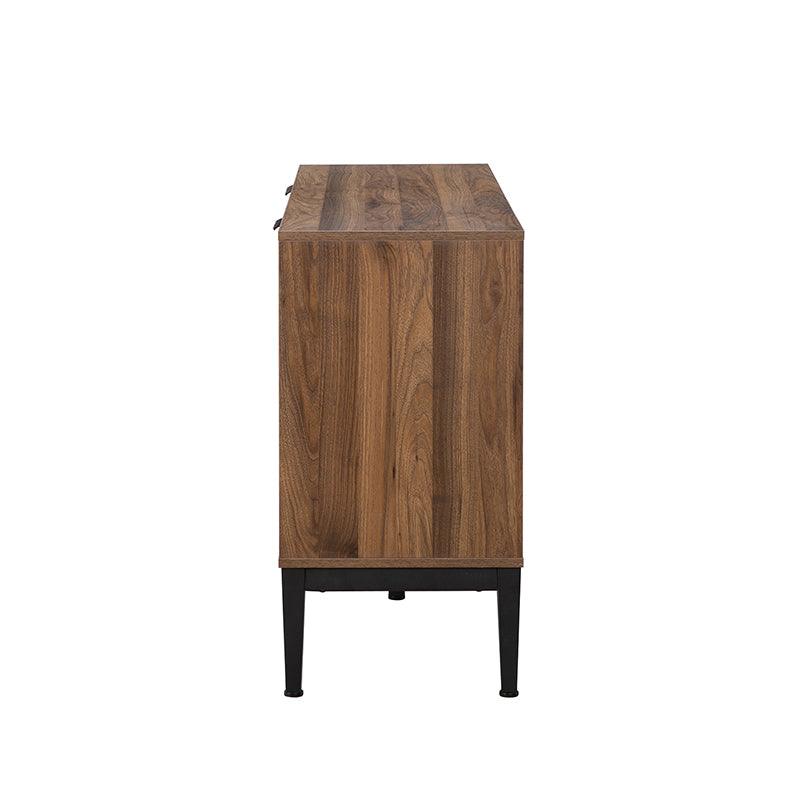 Mila 55 Inch Wide 4 Door Sideboard with Storage - Modern Buffet Cabinet for Dining Room, Living Room & Entryway Organization